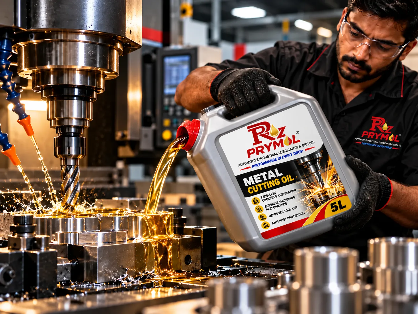Prymol metal cutting oil machining application guide